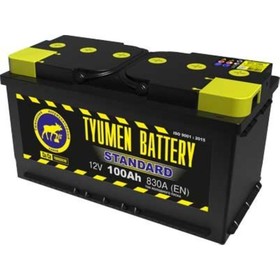 Аккумуляторная батарея Тюмень 100 Ач, обратная полярность 6СТ-100L, Standard 1724293