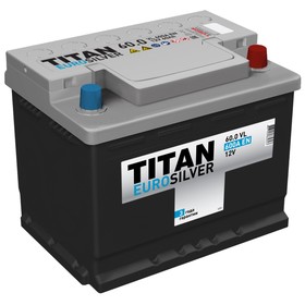 Аккумуляторная батарея Titan Euro Silver 60 Ач, обратная полярность, низкая
