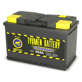 Аккумуляторная батарея Тюмень 90 Ач 6СТ-90L, Standard 1724309