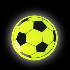 Светоотражающая наклейка «Мяч», d = 5 см, 4 шт на листе, цвет МИКС