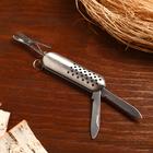 Knife folding gift 3 in 1, handle metallic