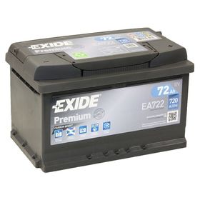 Аккумуляторная батарея Exide 72 Ач, обратная полярность Premium EA722, низкий 1733476