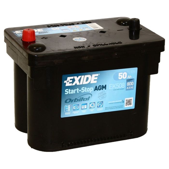 Аккумуляторная батарея Exide 50 Ач Start-Stop AGM EK508