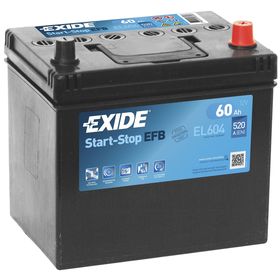 Аккумуляторная батарея Exide 60 Ач, обратная полярность Start-Stop EFB EL604 1733483