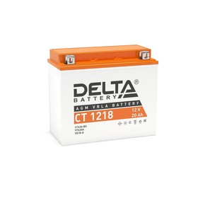 Аккумуляторная батарея Delta СТ1218(YTX20-BS,YTX20H,YB16-B-CX,YB16-B,YB18-A)12V,20Ач прямая 1733539