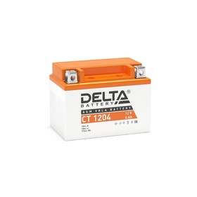 Аккумуляторная батарея Delta СТ1204 (YB4L-B, YB4L-A, YTX4L-BS)12V, 4 Ач обратная(- +) 1733546