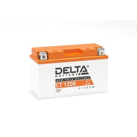 Аккумуляторная батарея Delta СТ1208 (YT7B-BS, YT7B-4, YT9B-BS)12V, 8 Ач прямая(+ -) 1733551