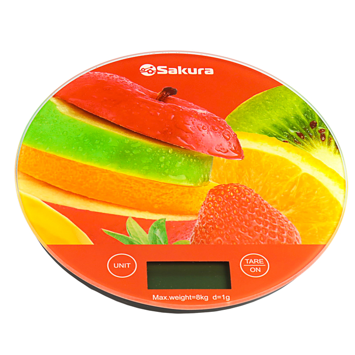 Весы кухонные Sakura SA-6076F, 8 кг, электронные, &quot;фрукты&quot;