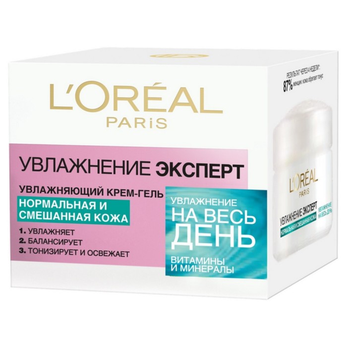 Крем-гель для лица L'Oreal &quot;Увлажнение Эксперт&quot;, 50 мл