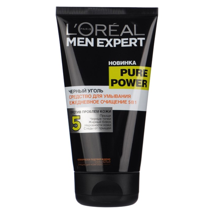 Гель для умывания L'Oreal Men Expert Pure Power &quot;Чёрный уголь&quot; ,150 мл