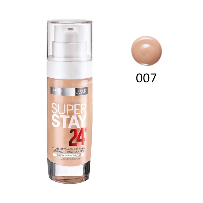 Тональный крем Maybelline Superstay Better Skin, оттенок 07, слоновая кость, 30 мл