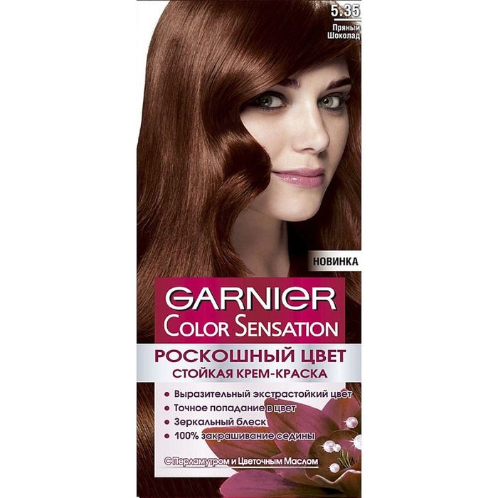 Краска для волос Garnier Color Sensation &quot;Роскошный цвет&quot;, оттенок 5.35, пряный шоколад, 110 мл