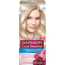 Краска для волос Garnier Color Sensation «Роскошный цвет», тон 101, платиновый блонд