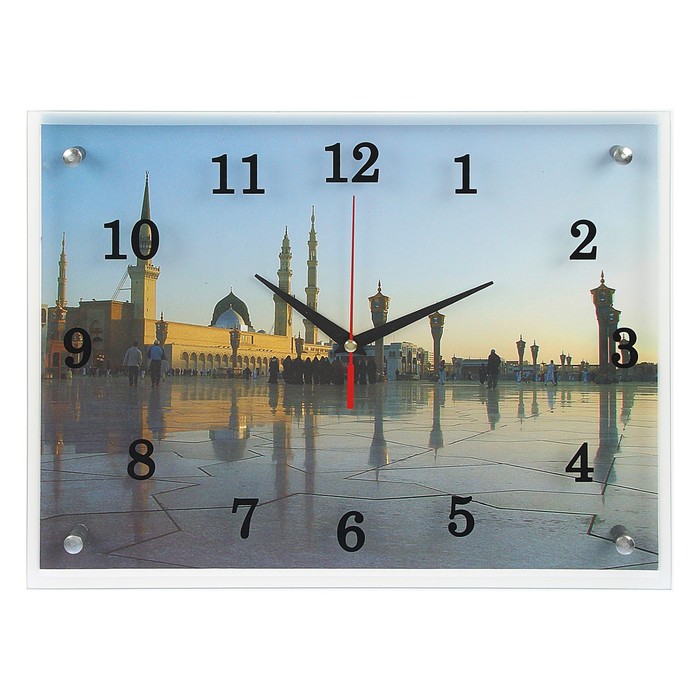 Часы настенные прямоугольные "Мусульманские", 30х40 см микс купить недорого в Москве в интернет-магазине Maxi-Land