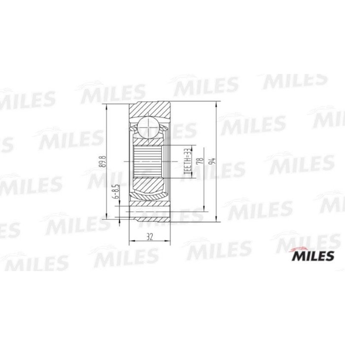 Шрус внутренний MILES GA10006