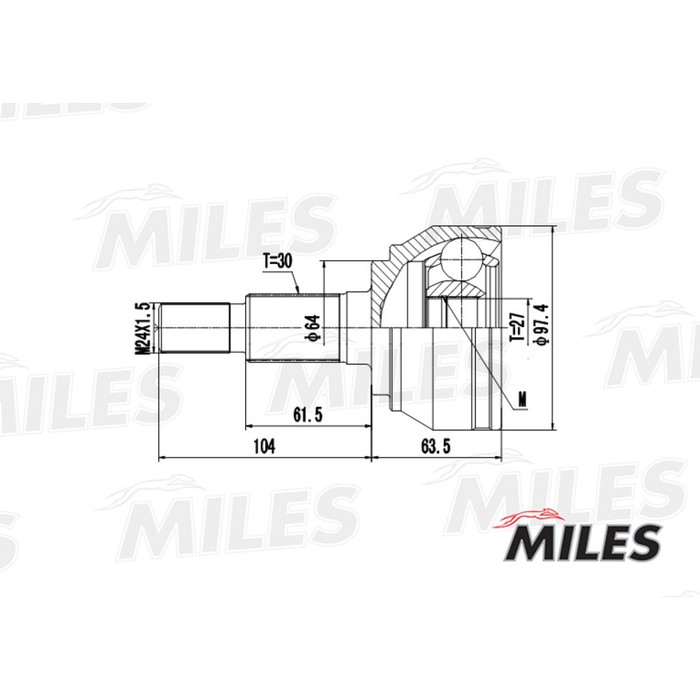 Шрус наружный MILES GA20532