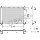 Радиатор охлаждения двигателя Denso DRM23100 1751814 - фото 55628