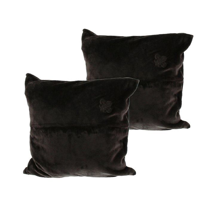 Подушка декоративная &quot;FLEUR-DE-LYS&quot;, размер 50х50, цвет тёмно-коричневый ПГ-09002