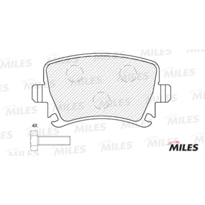 Тормозные колодки задние MILES E110059