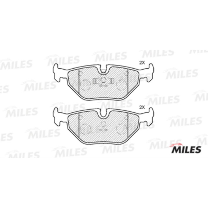 Тормозные колодки задние MILES E110099