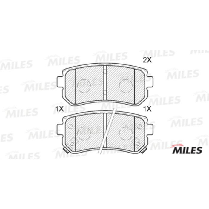 Тормозные колодки задние MILES E110009