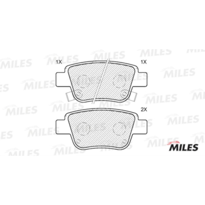 Тормозные колодки задние MILES E110154