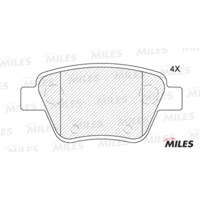 Тормозные колодки задние MILES E110092