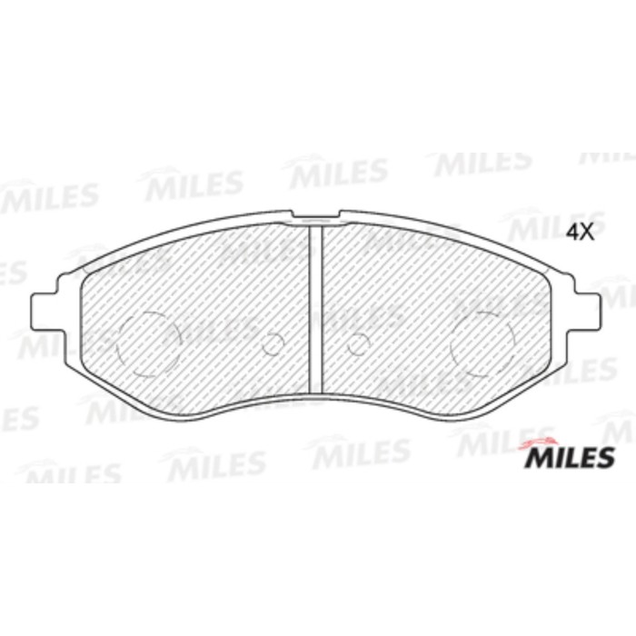 Тормозные колодки передние MILES E100022