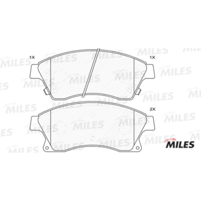 Тормозные колодки передние MILES E100013