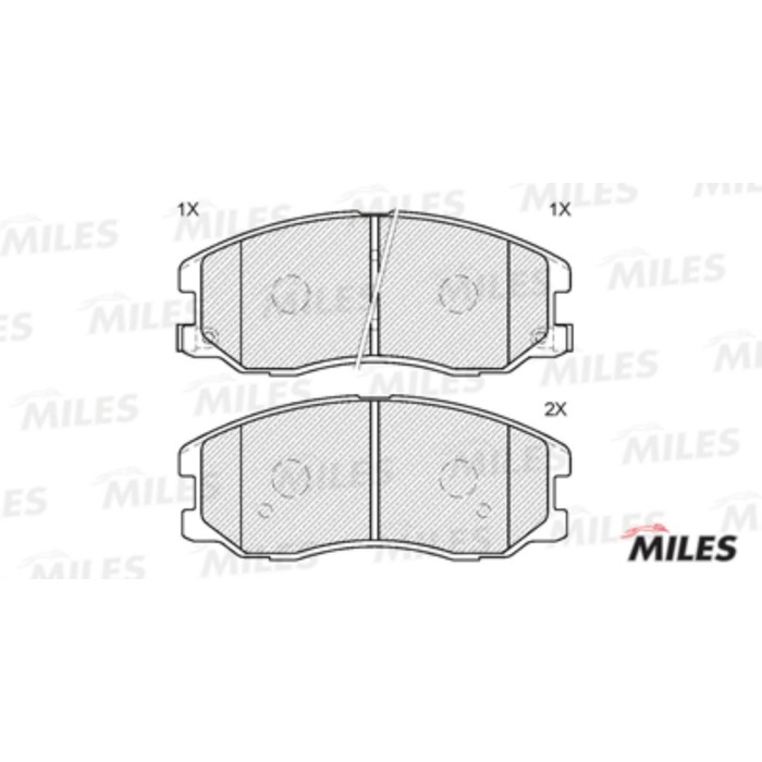 Тормозные колодки передние MILES E100103