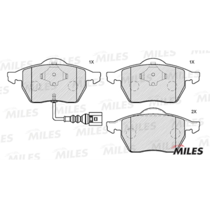 Тормозные колодки передние MILES E100111