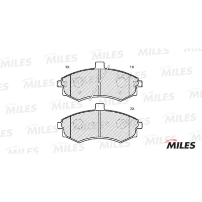 Тормозные колодки передние MILES E100197