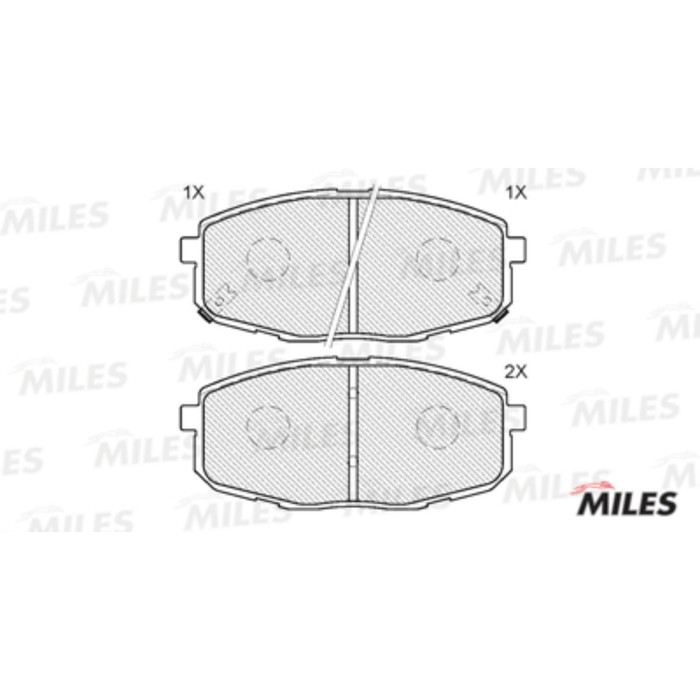 Тормозные колодки передние MILES E100053