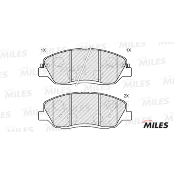 Тормозные колодки передние MILES E100148