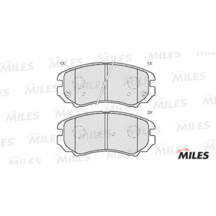 Тормозные колодки передние MILES E100019