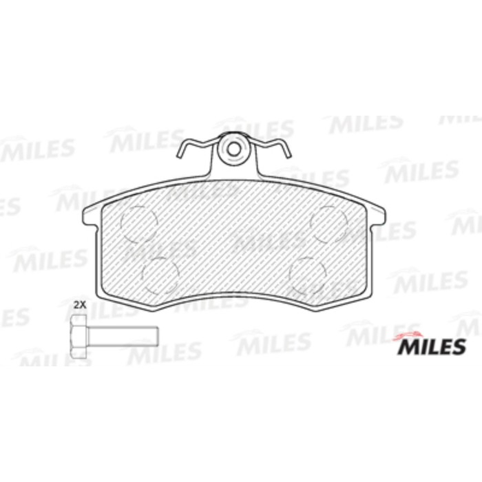 Тормозные колодки передние MILES E100049