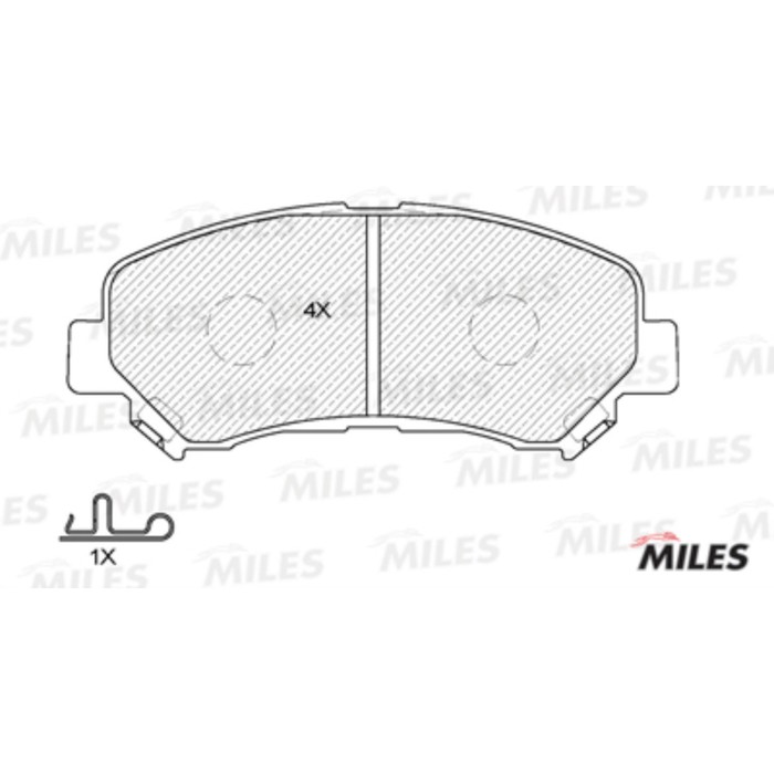 Тормозные колодки передние MILES E100052