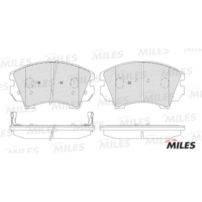 Тормозные колодки передние MILES E100098