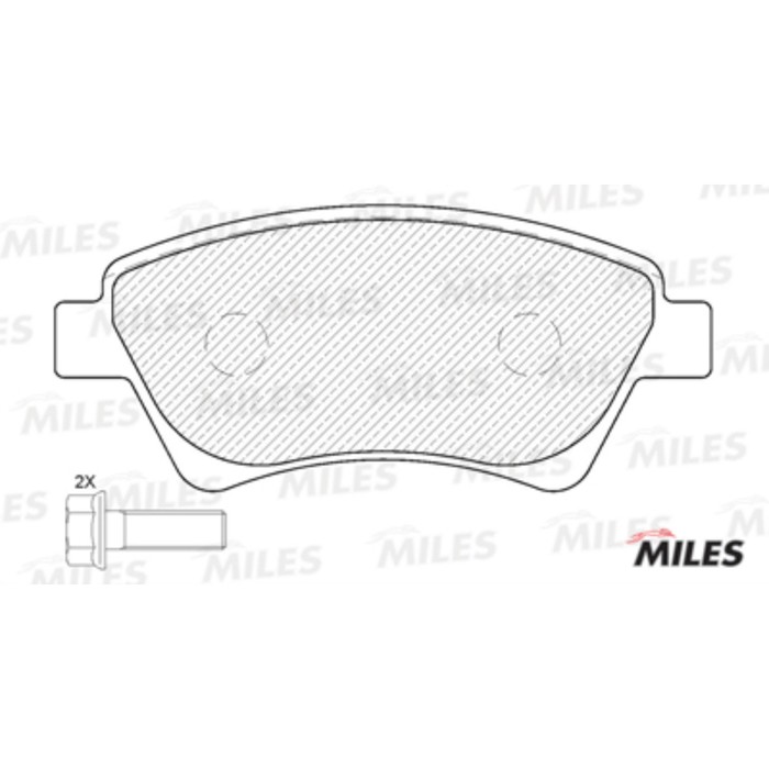 Тормозные колодки передние MILES E100141