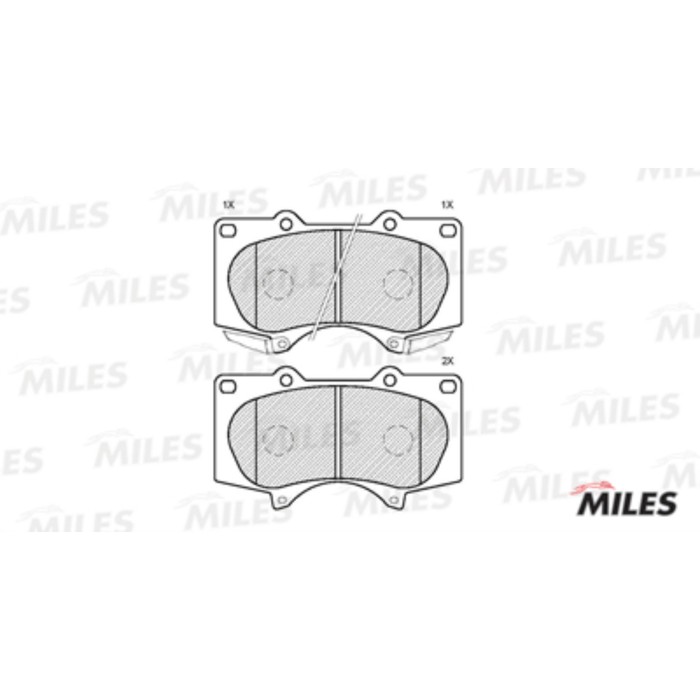 Тормозные колодки передние MILES E100046