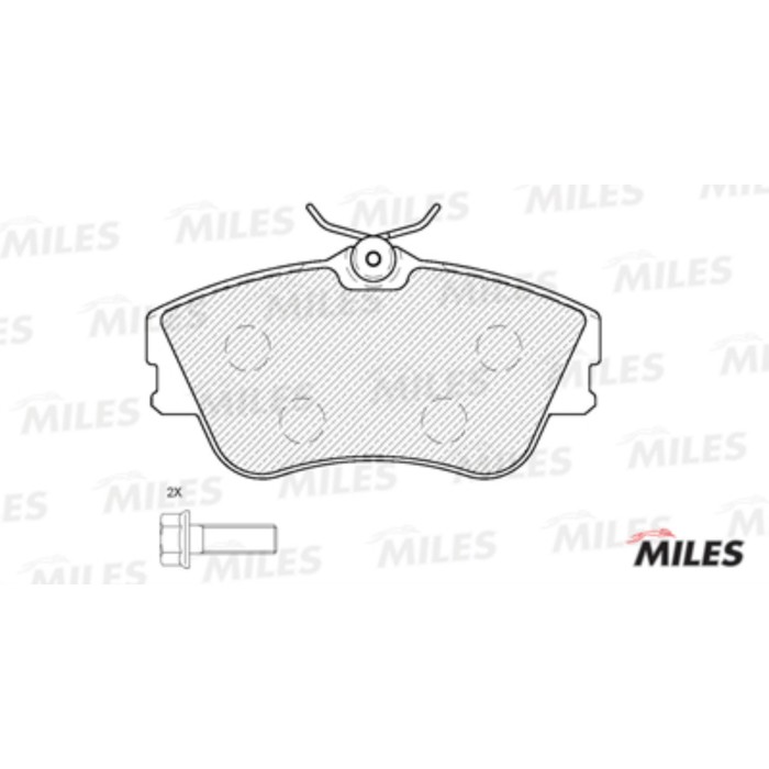 Тормозные колодки передние MILES E100125