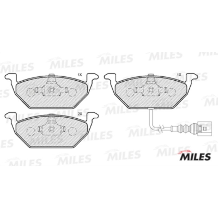 Тормозные колодки передние MILES E100132