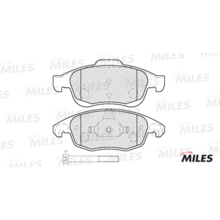 Тормозные колодки передние MILES E100093