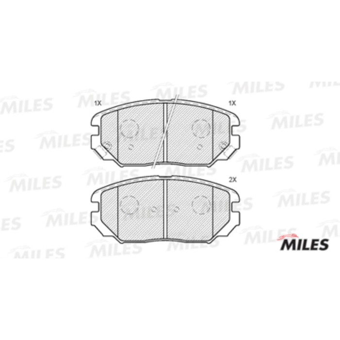 Тормозные колодки передние MILES E100160