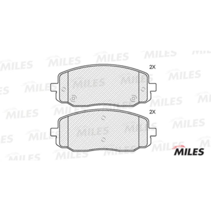 Тормозные колодки передние MILES E100168