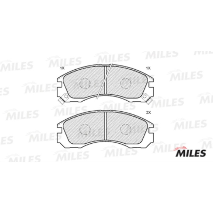 Тормозные колодки передние MILES E100047