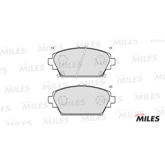 Тормозные колодки передние MILES E100158