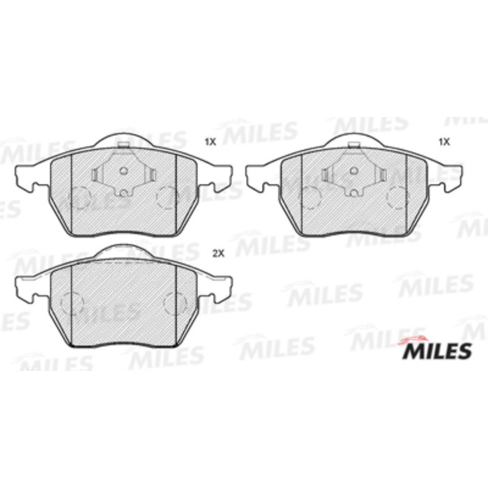 Тормозные колодки передние MILES E100031