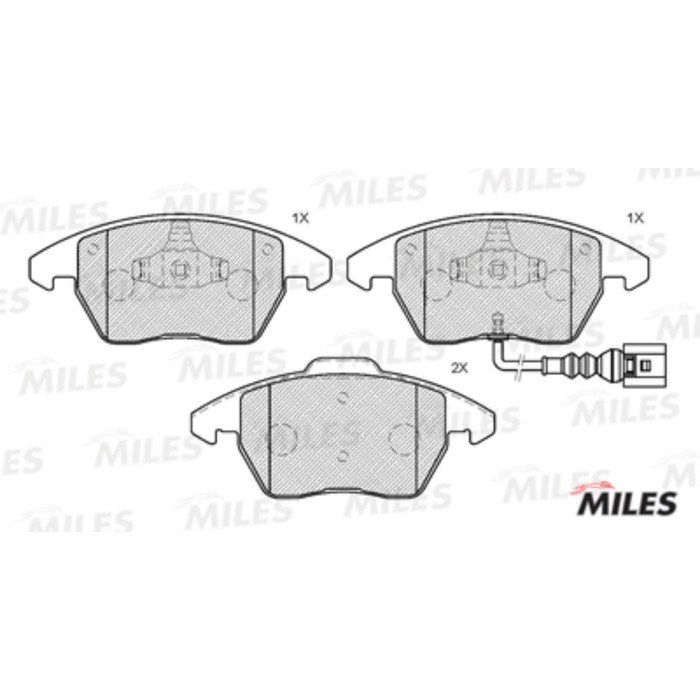 Тормозные колодки передние MILES E100131