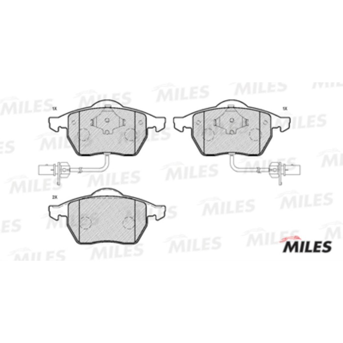 Тормозные колодки передние MILES E100068